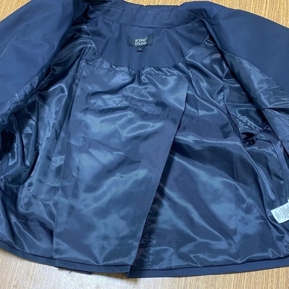 If Only Studio Cotton-Blend Cropped Jacket